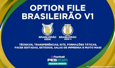 eFootball PES 2021 | Ya disponible el Option File del Brasileirão V1