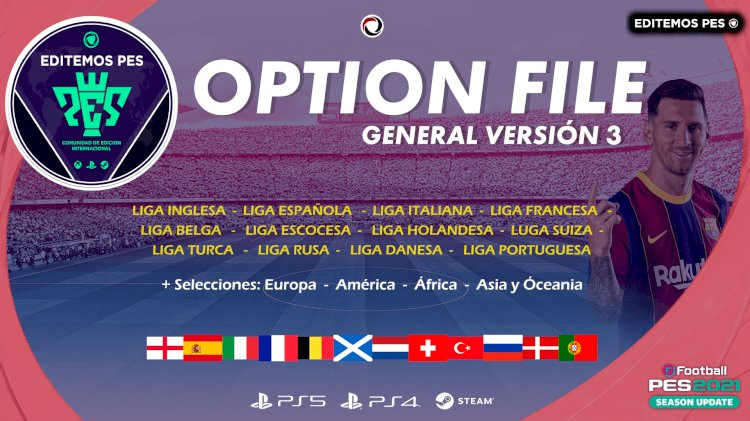 eFootball PES 2021 - YA DISPONIBLE NUESTRO OPTION FILE GENERAL V3