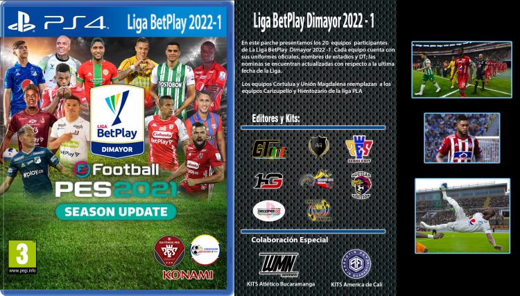 [NUEVO] Ya Disponible Liga BetPlay Dimayor 2022 - 1 V1 para eFootball PES 2021 [GRATUITO]