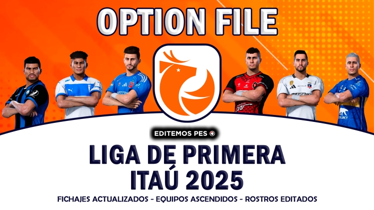 ¡YA DISPONIBLE! Option File Liga de Primera Itaú 2025