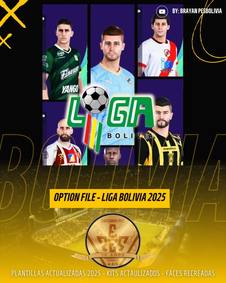 Ya Disponible - UPDATE Liga Boliviana 2025