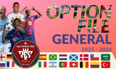 OPTION FILE GENERAL – PES 2021 | EDITEMOS PES
