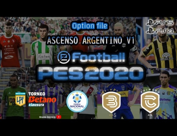 Option File Ascenso Argentino  para PES 2020 (PC / PS4 / PS5)