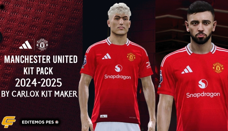 MANCHESTER UNITED KIT PACK 24-25 BY CARLOX KIT MAKER
