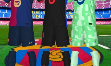 Barcelona 24/25 kits for PES2021 on PS4/PS5/PC